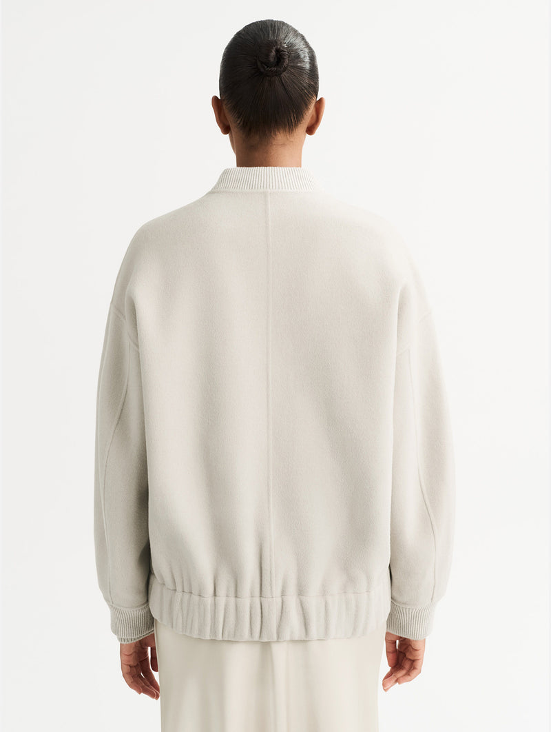 Bomber Jacket in Chalk