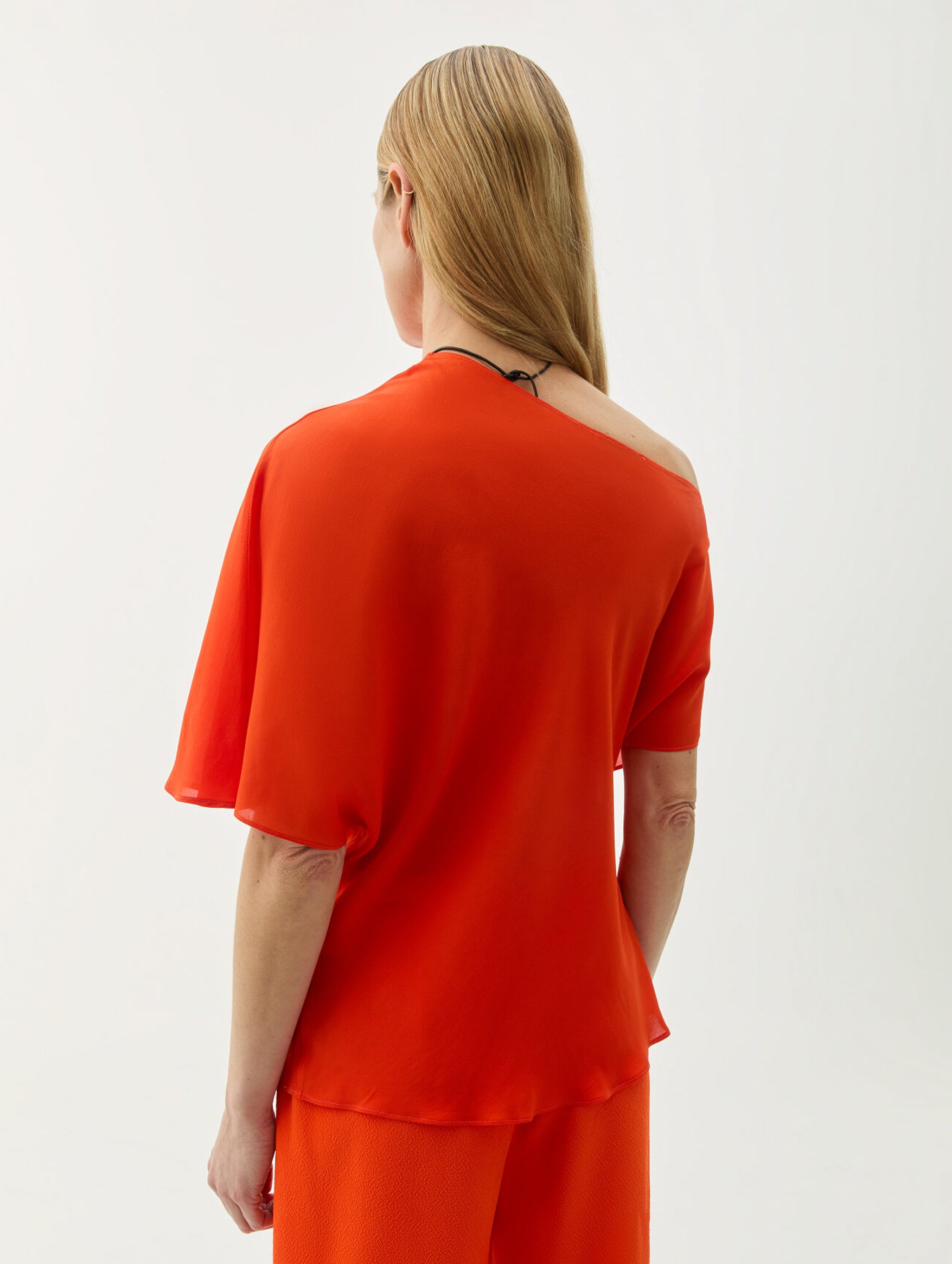 Bono Drape Blouse in Red