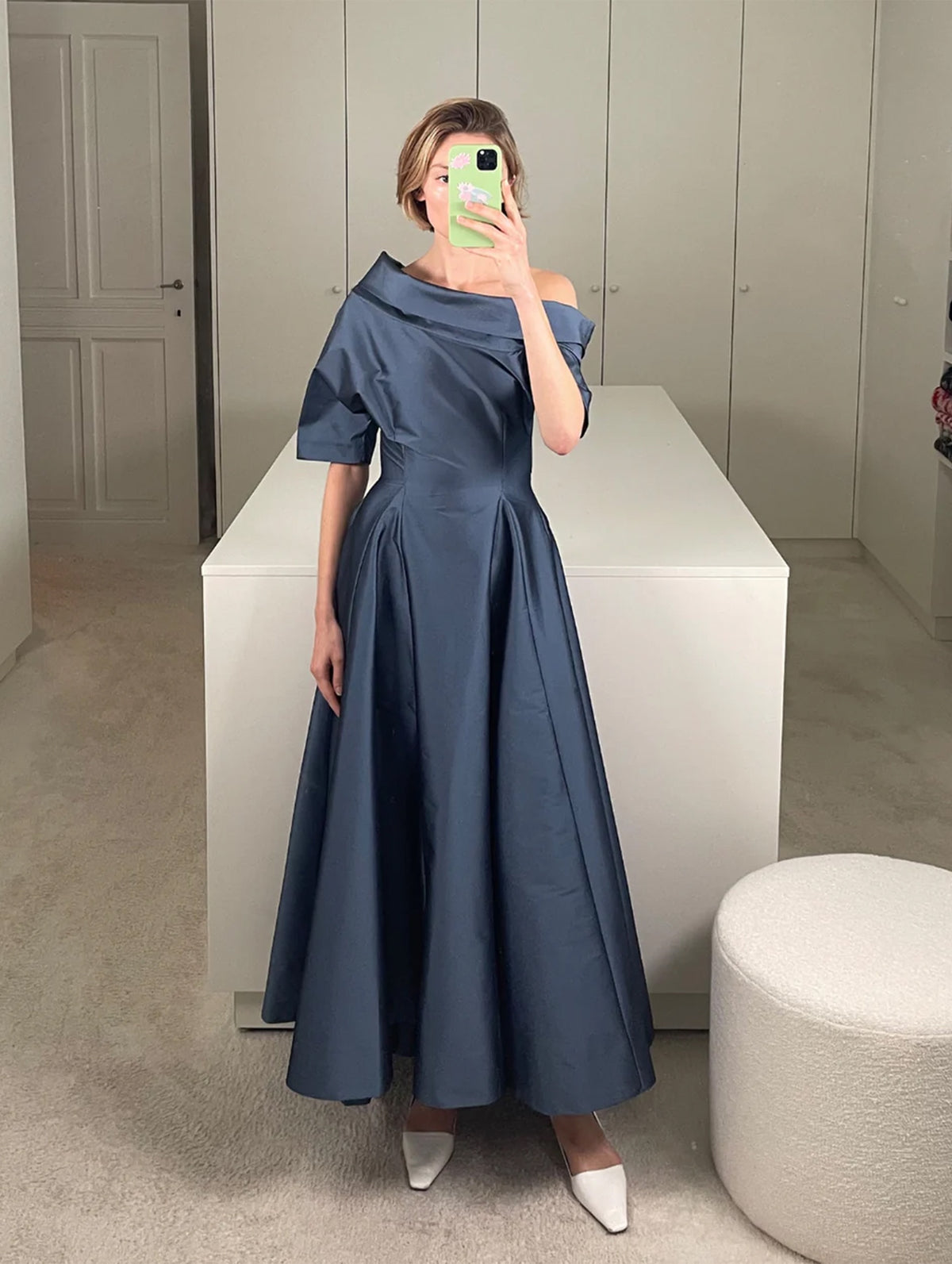 Bowers Dress in Mid Blue