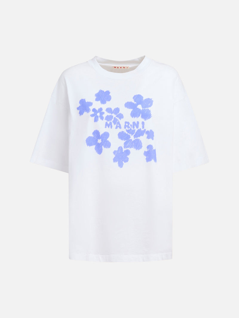 Boxy Daisy Garden T-shirt in White