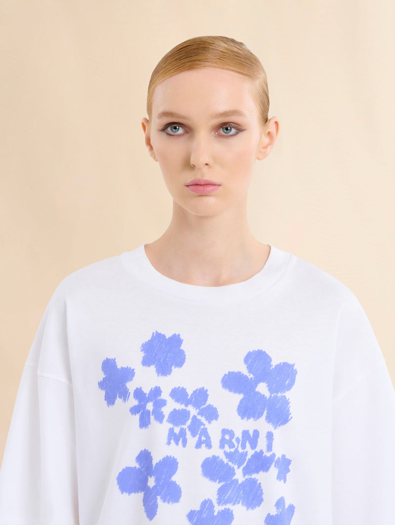 Boxy Daisy Garden T-shirt in White
