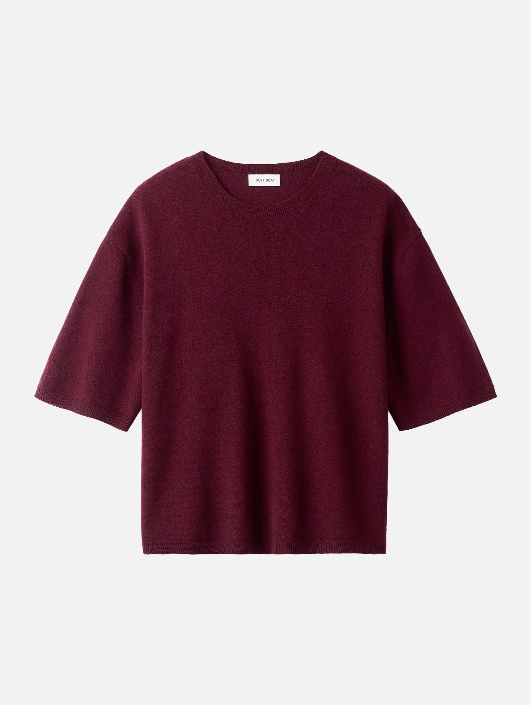 Boyfriend Tee in Bordeaux