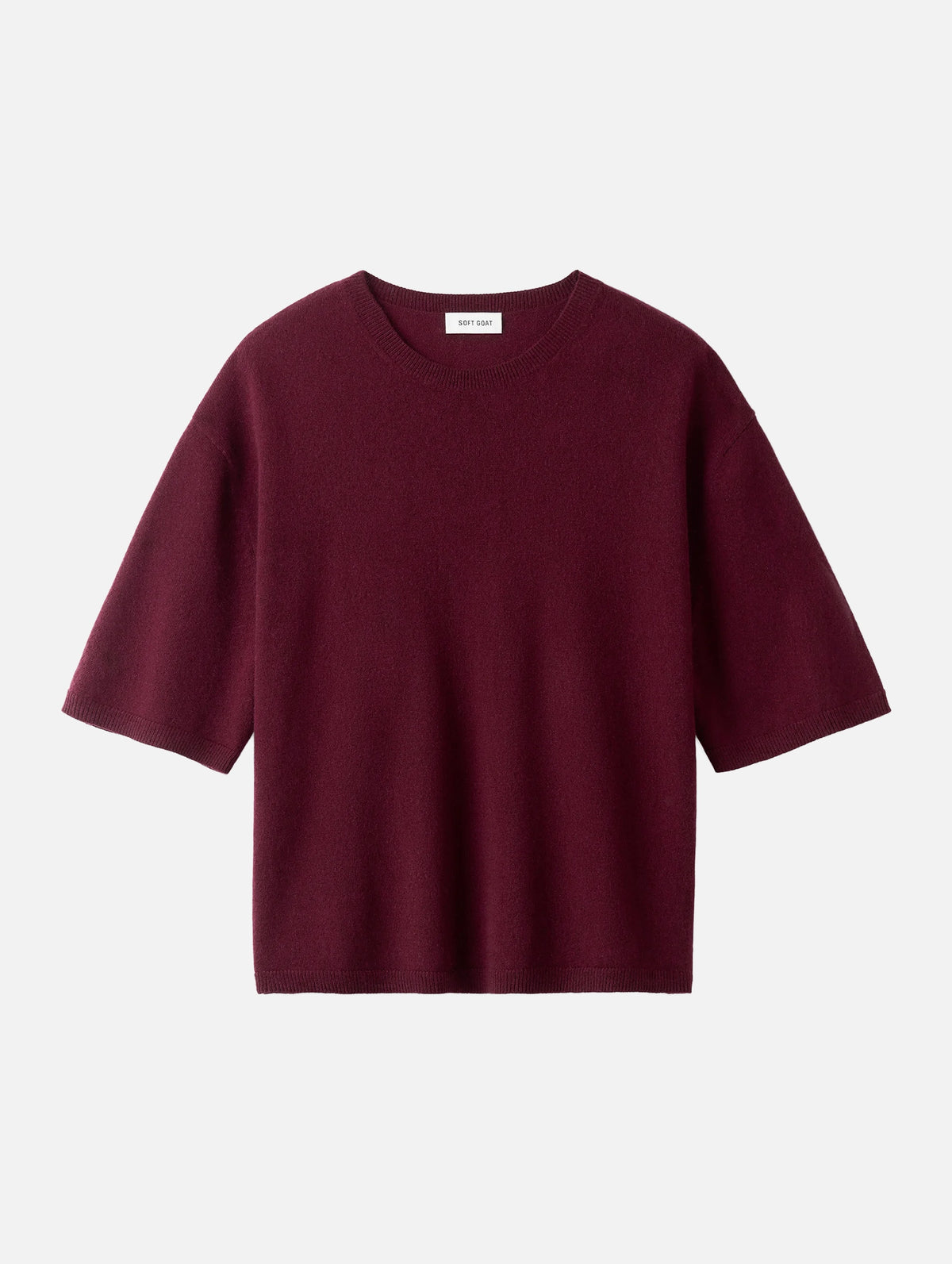 Boyfriend Tee in Bordeaux