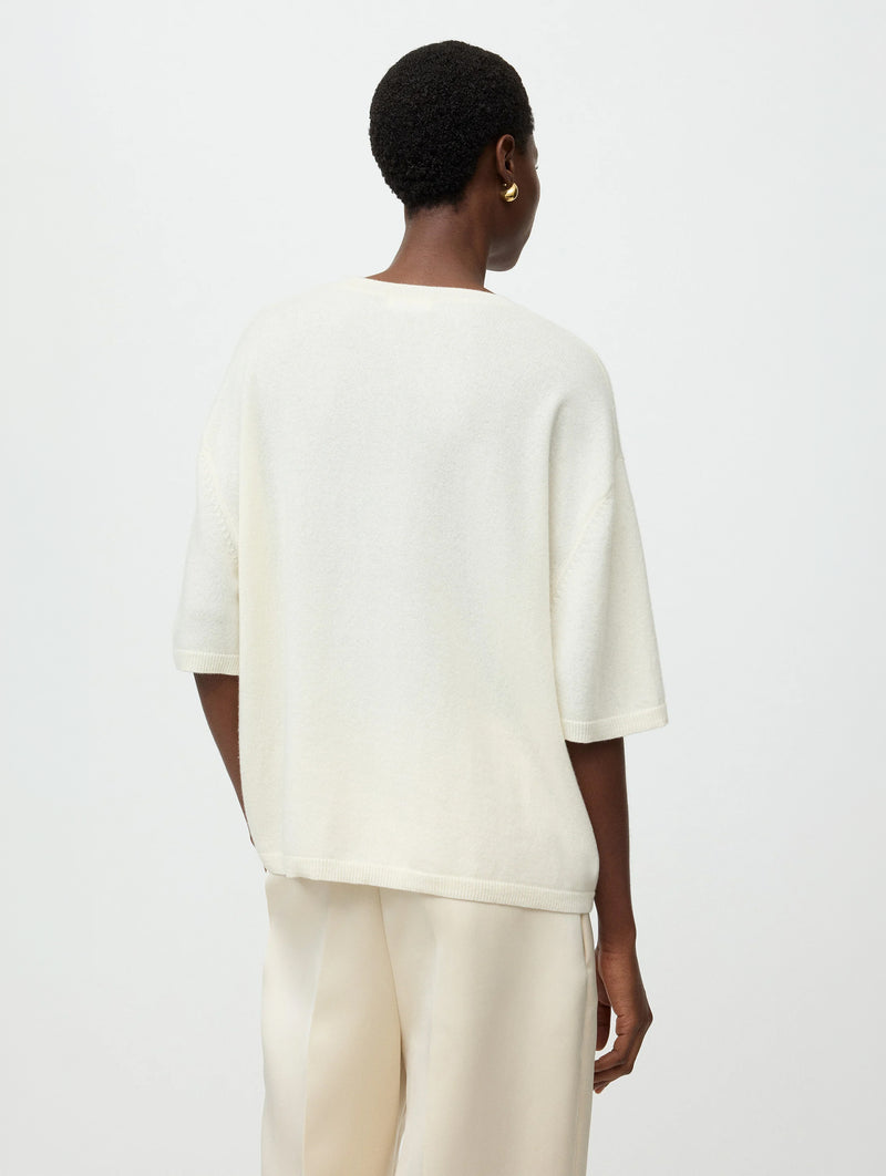 Boyfriend Tee in Feather White