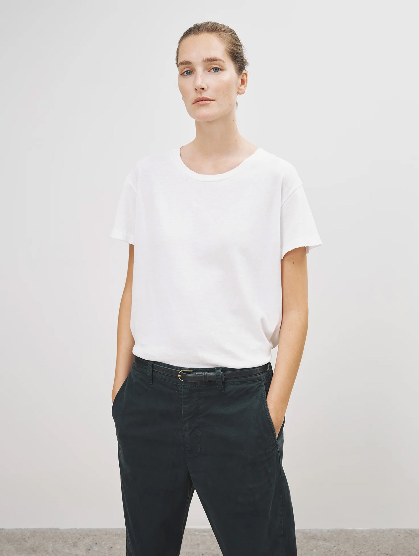 Brady Cotton Tee in White