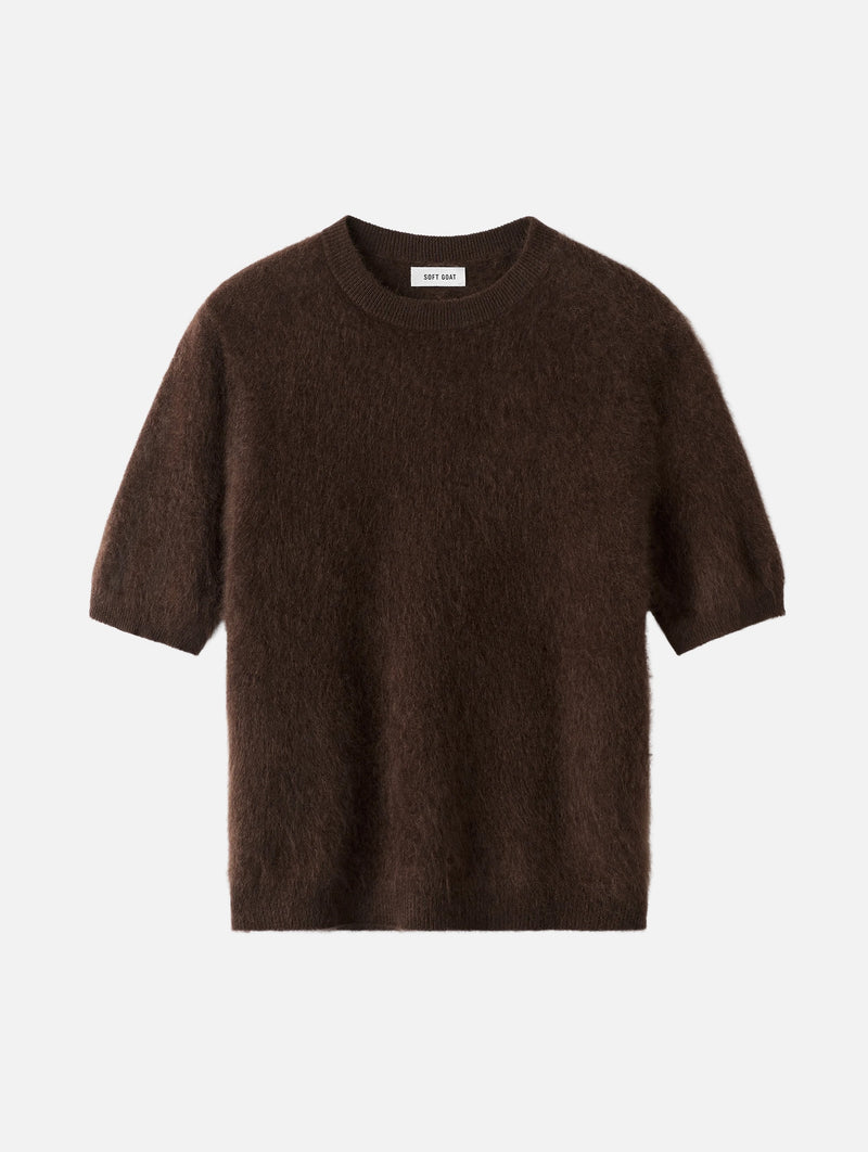 Brushed Short Sleeve in Mocha