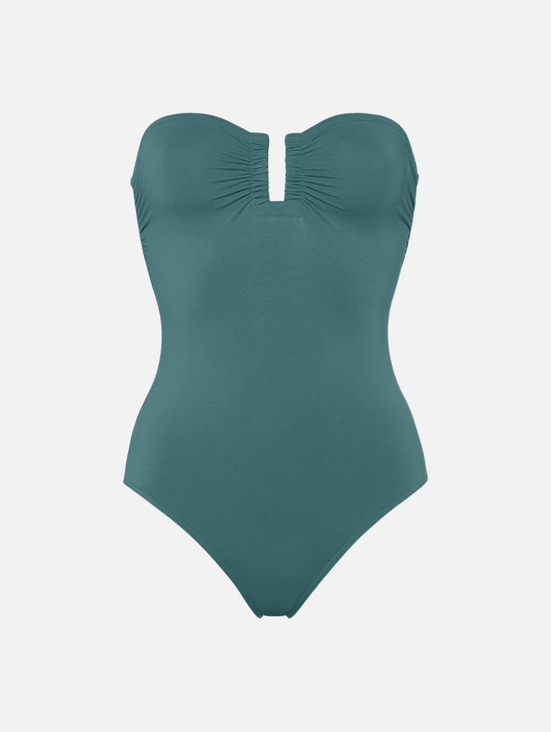 Cassiopée Bustier Swimsuit in Menthe Givrée