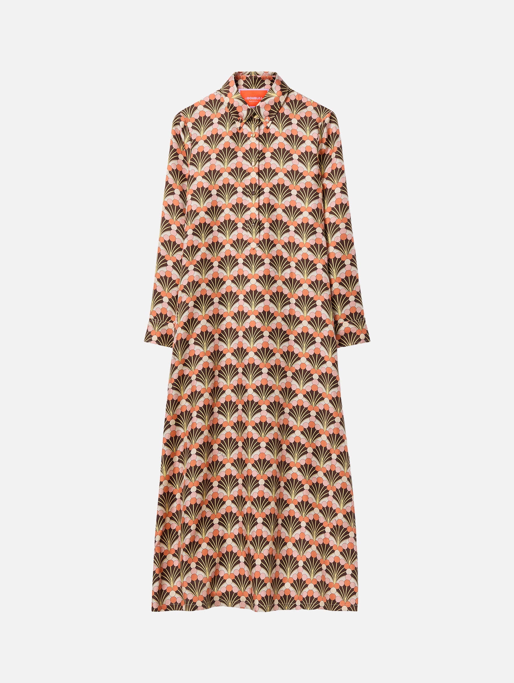 Chemise Swing Dress in Florette Fan Brown