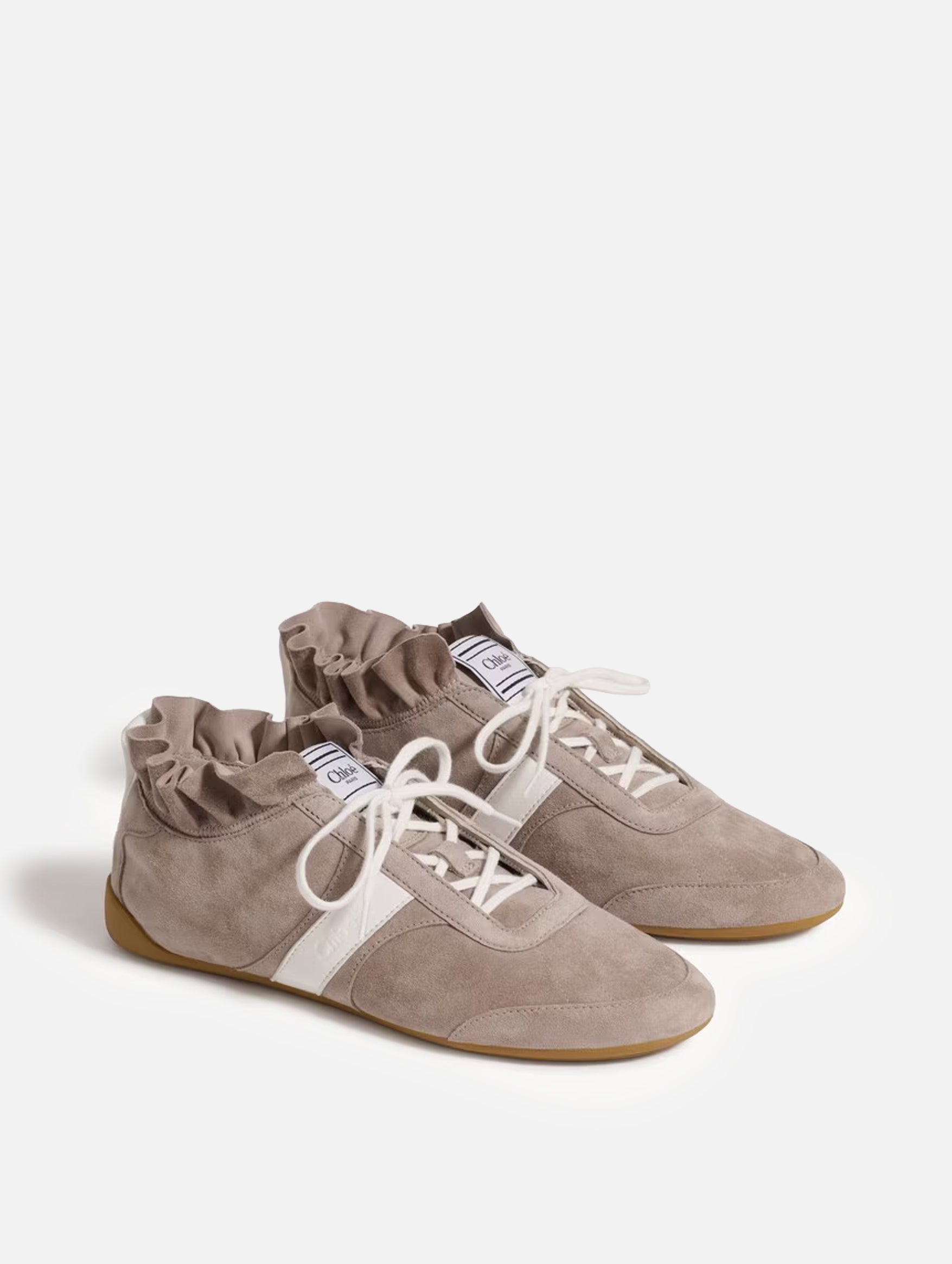 Chloé Kick Sneaker in Taupe Grey