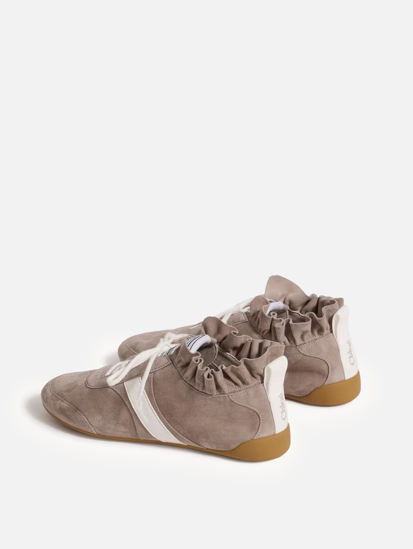 Chloé Kick Sneaker in Taupe Grey