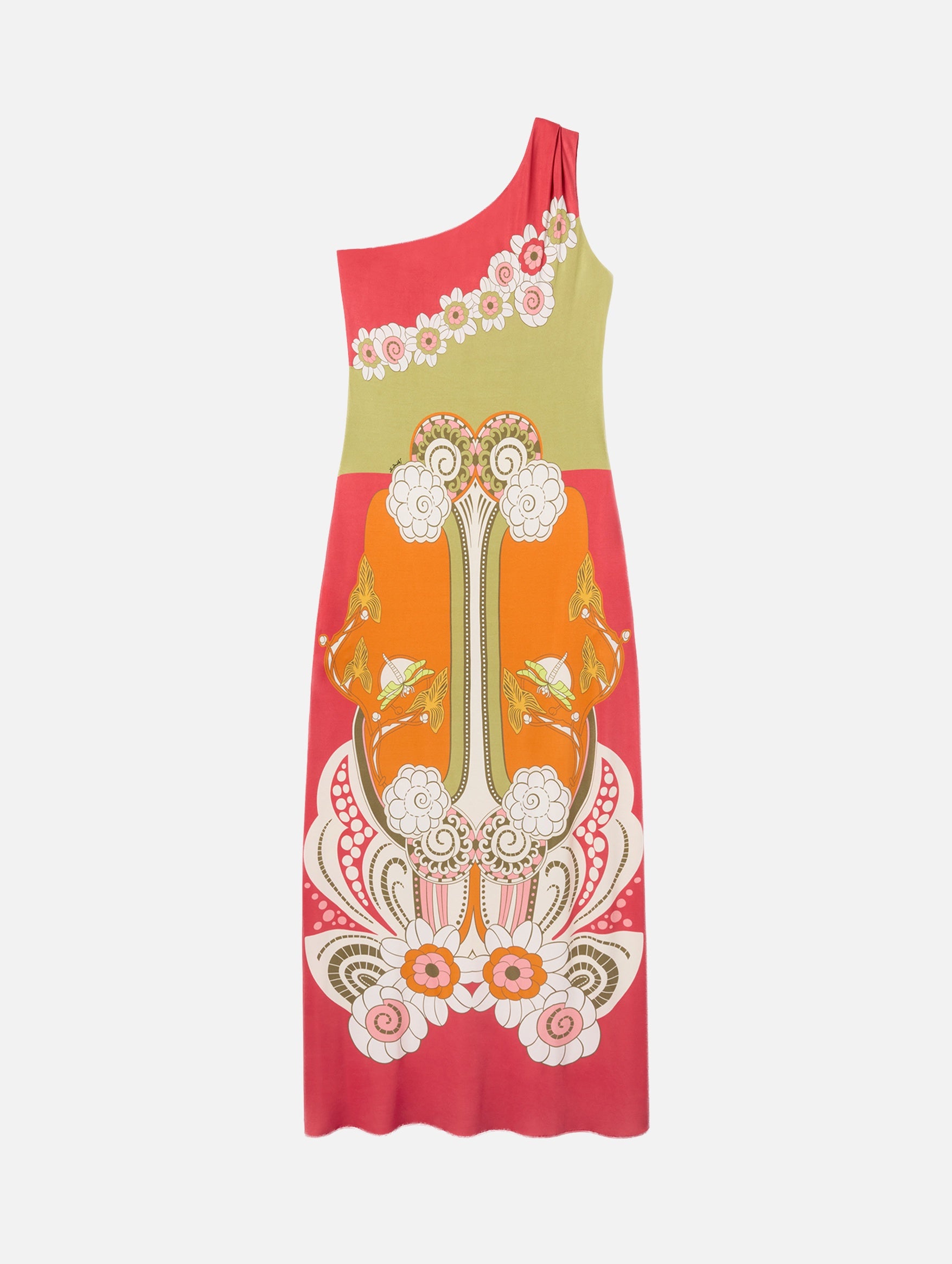 Clingy Roy Dress in Ambrosia Placée Orange