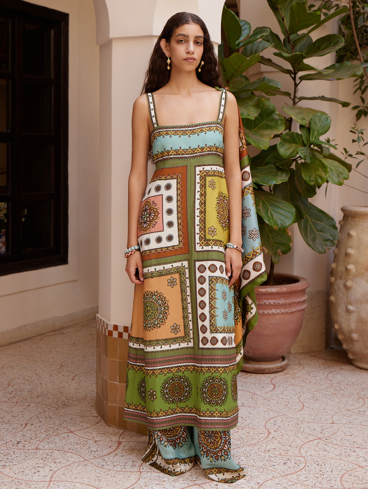 Contina Day Dress in Multi
