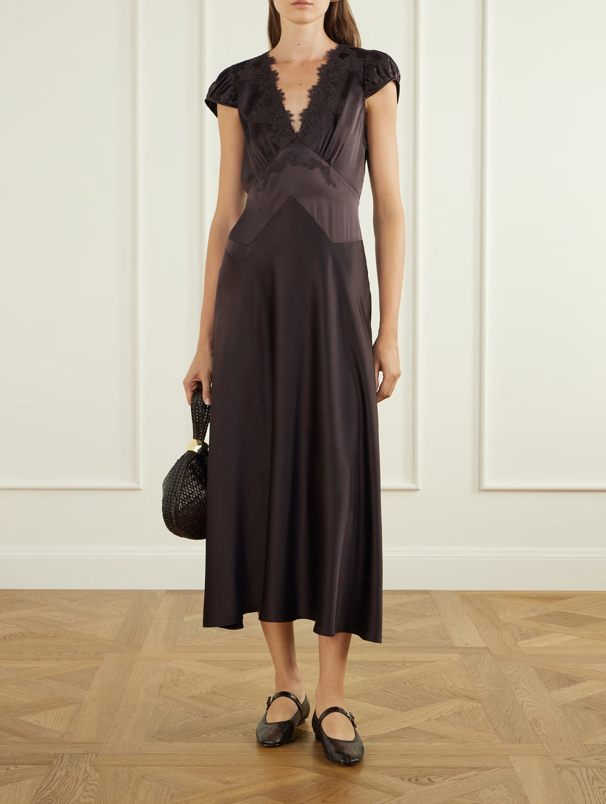 Coraline Dress in Equestrian Brown