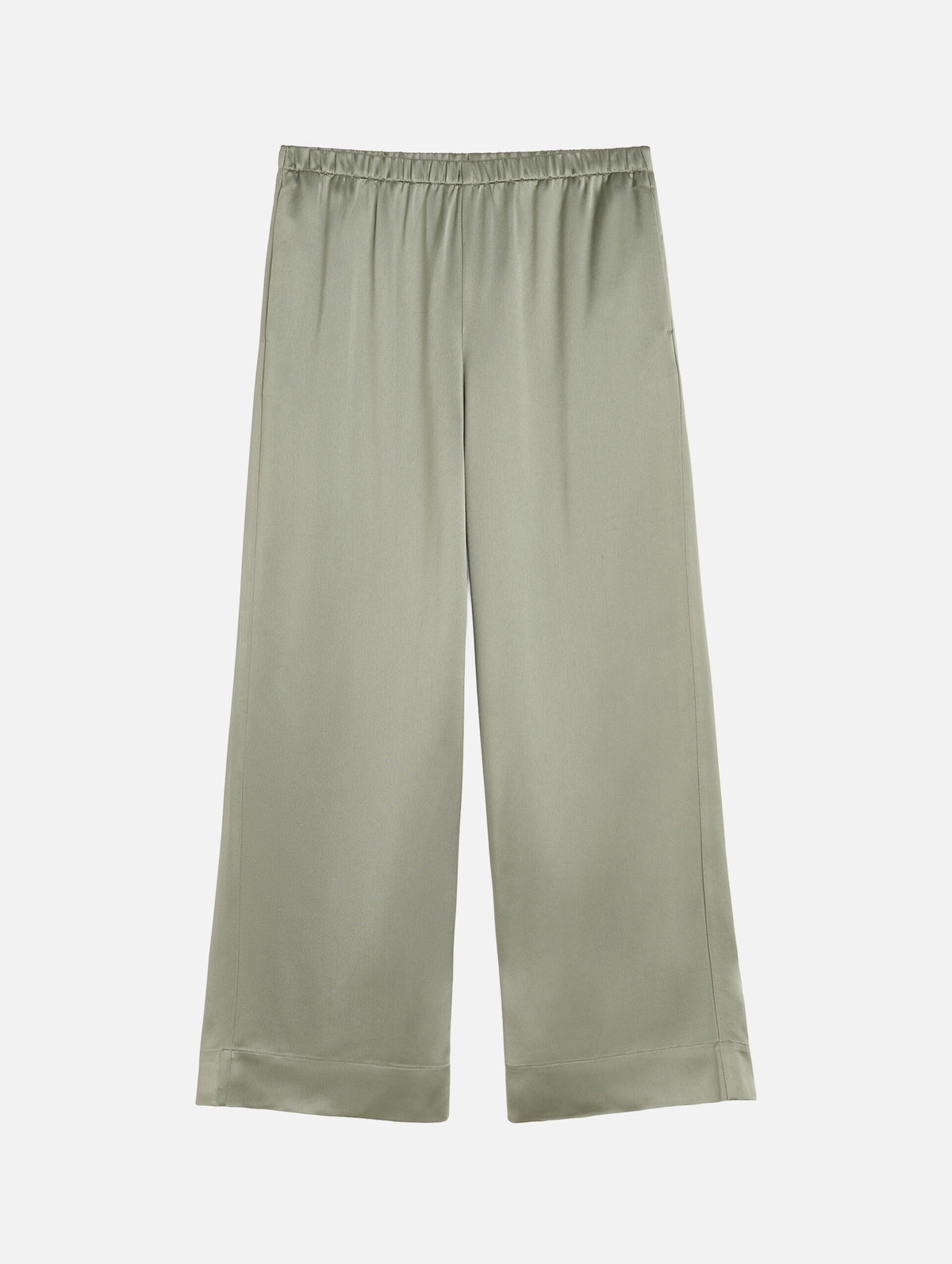 Cabello Wide-leg Trousers in Deep Lichen Green