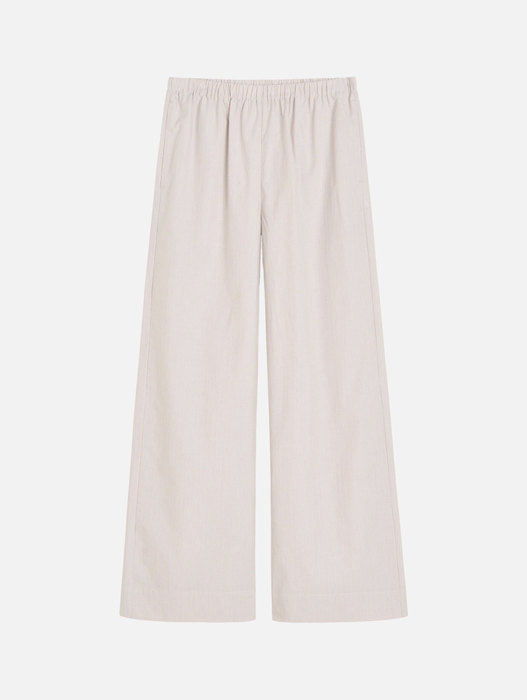 Cabello Trousers in Beige Thin Stripe