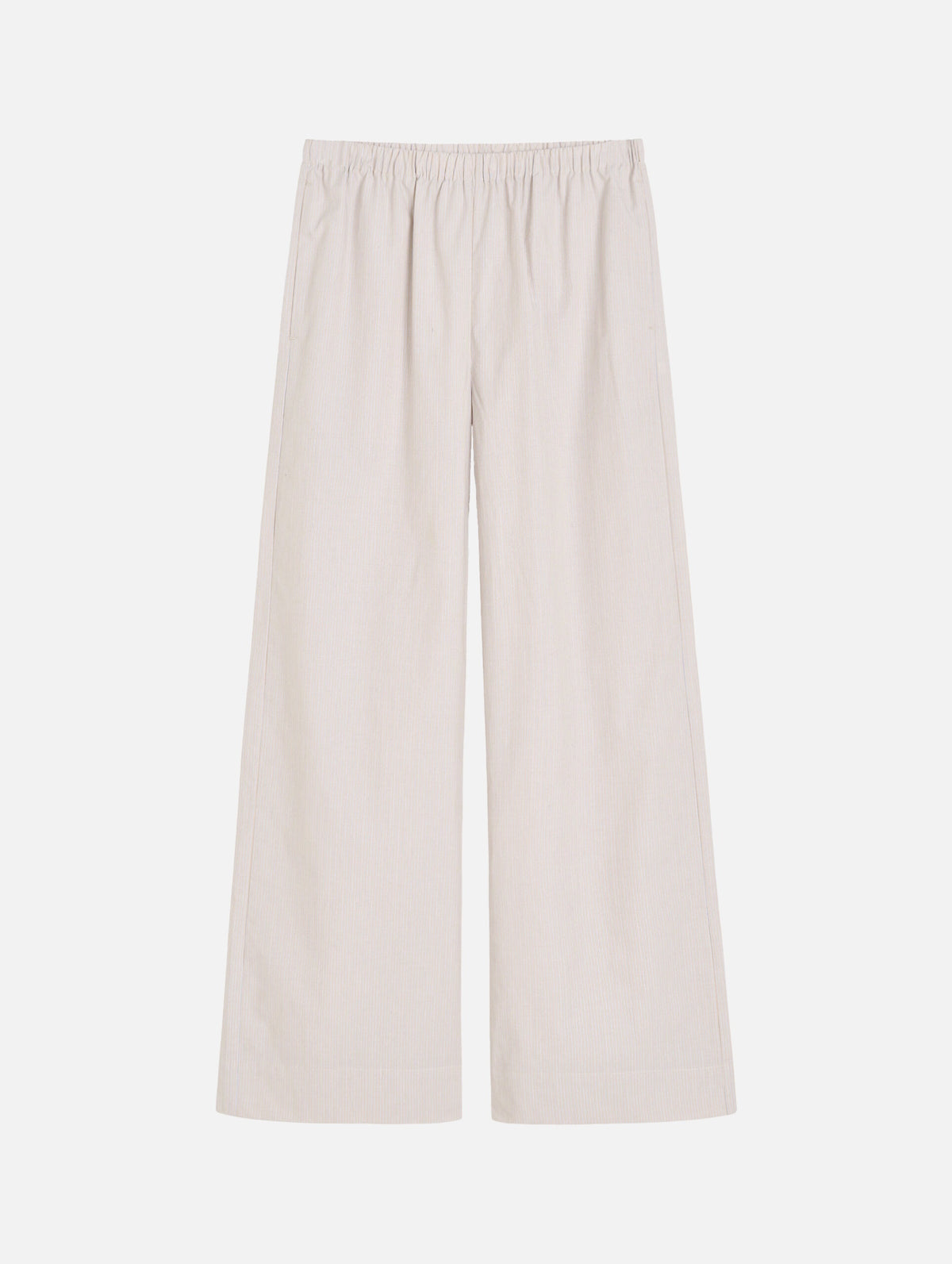 Cabello Trousers in Beige Thin Stripe