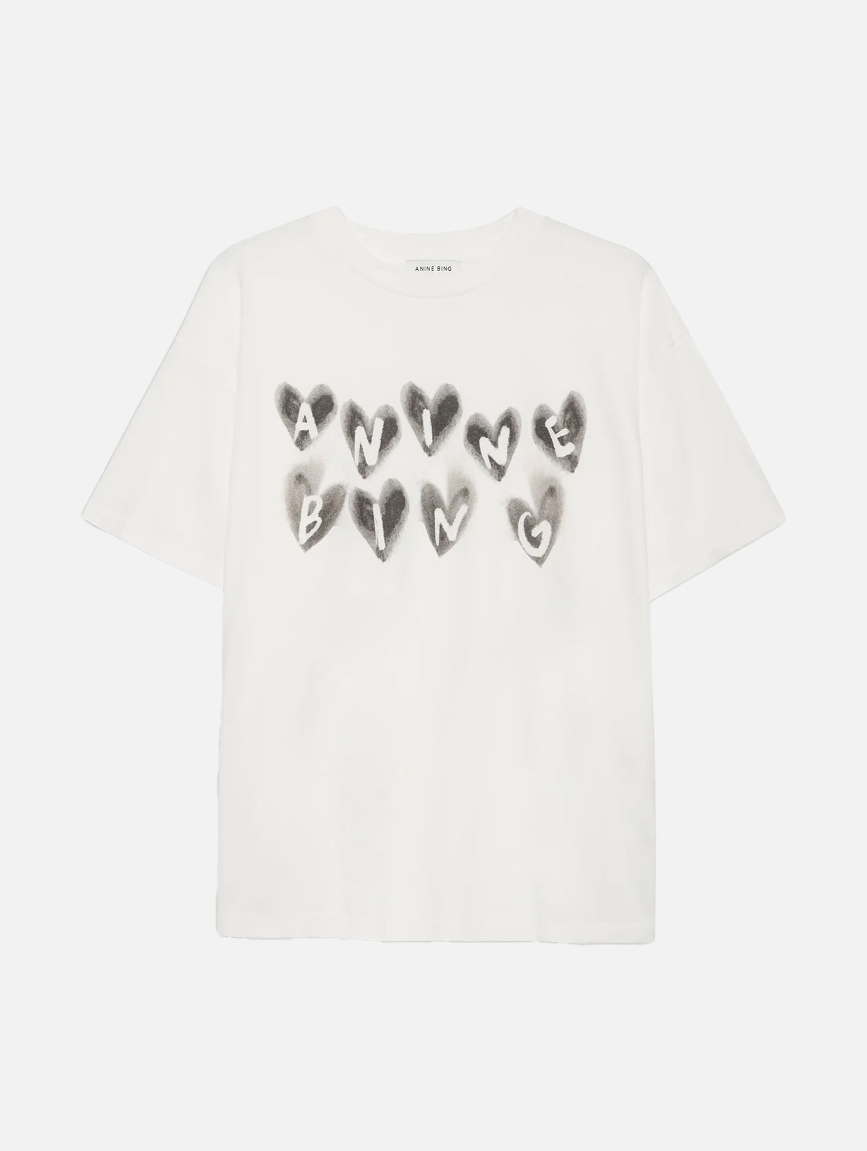 Cade Hearts Tee in Ivory