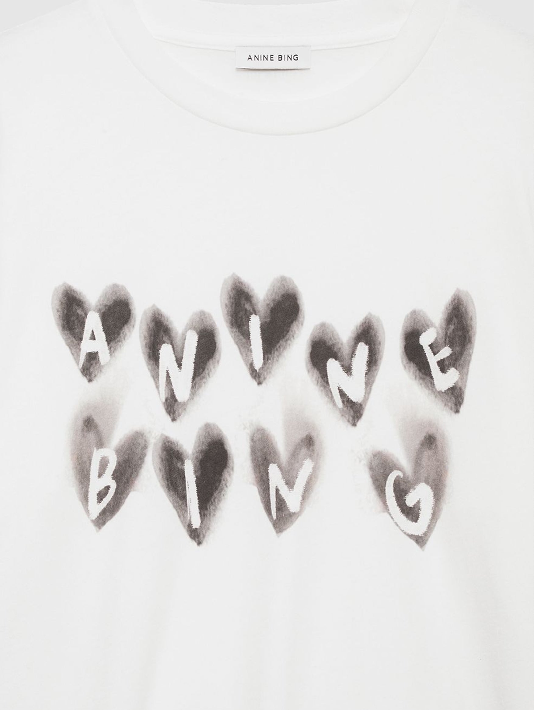 Cade Hearts Tee in Ivory