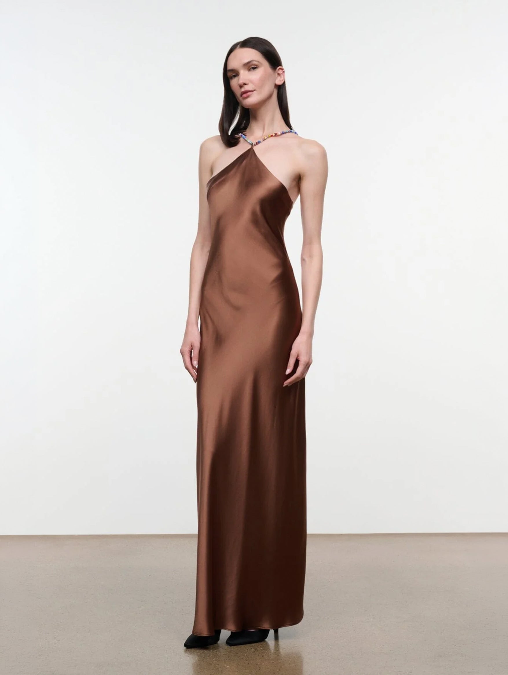 Cadence Dress in Cigar