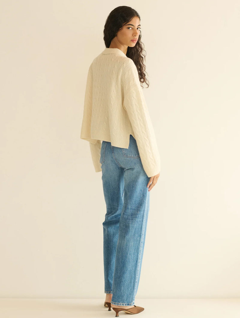 Cambridge Cashmere Sweater in Magnolia
