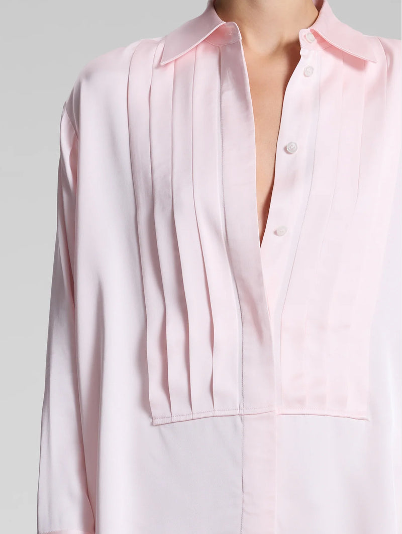 Camden Tux Top in Mauve Moon