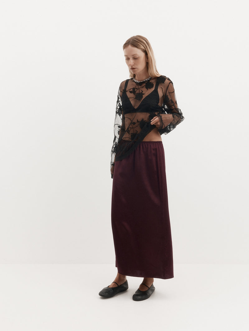 Camilla Skirt in Cassis