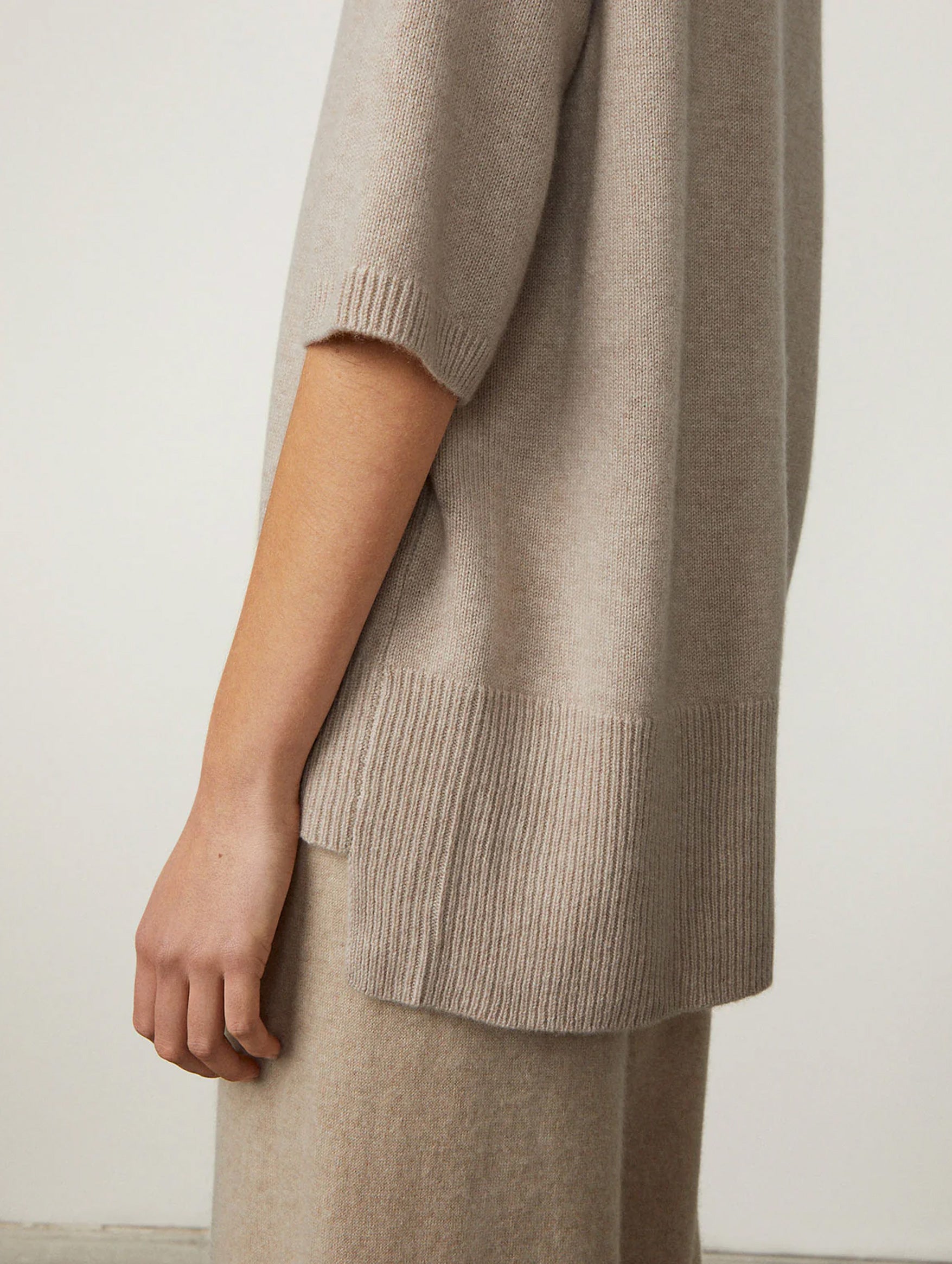 Camille Cashmere Sweater in Sand