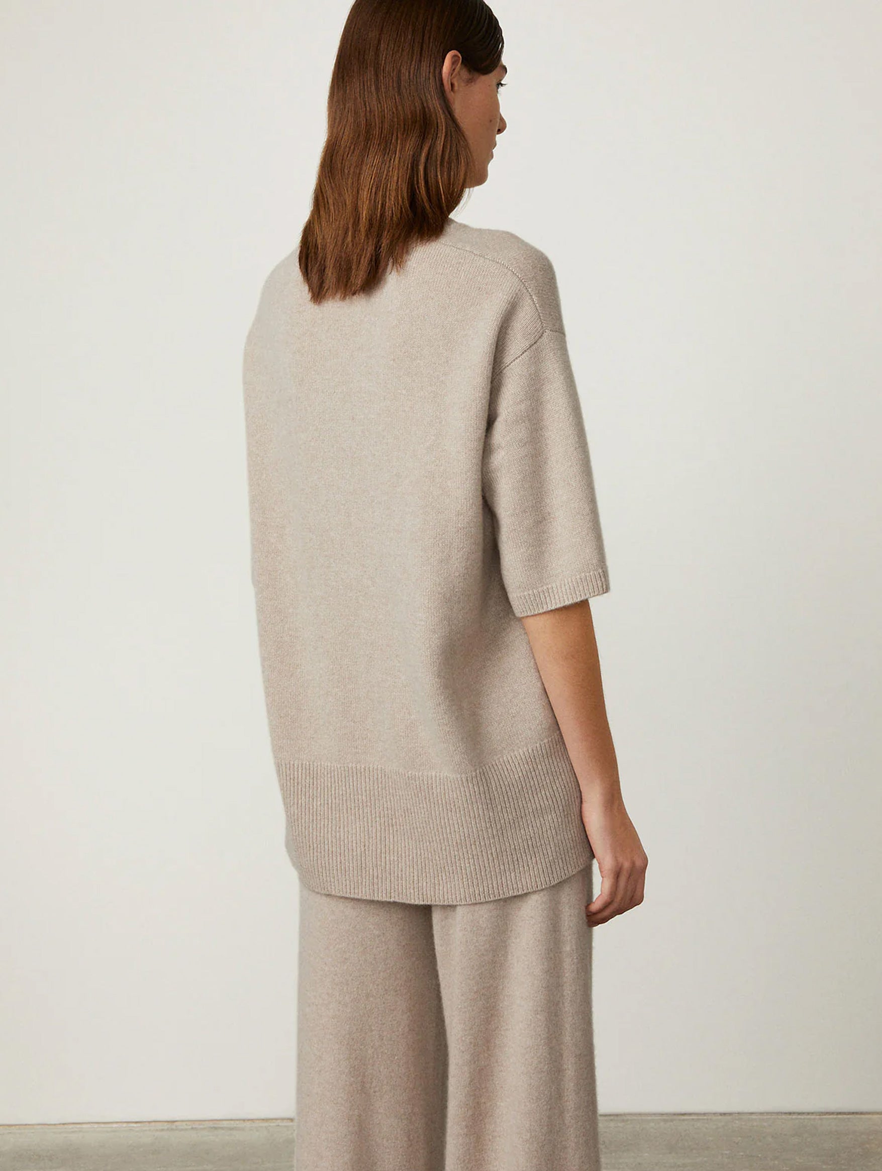 Camille Cashmere Sweater in Sand