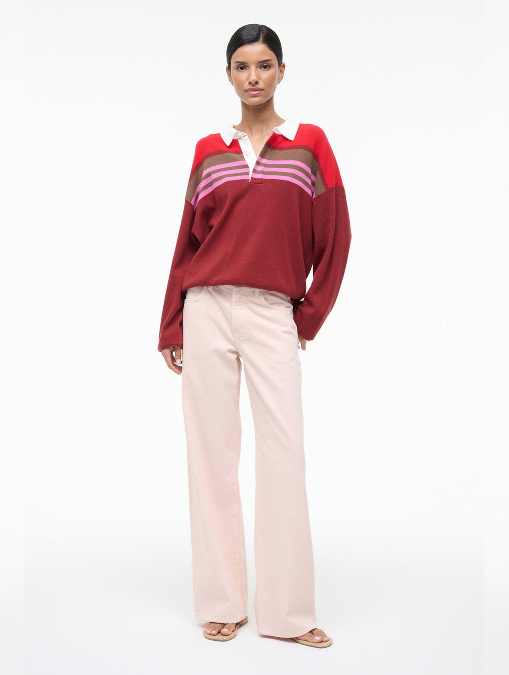 Sail Top Cardinal in Multi Stripe