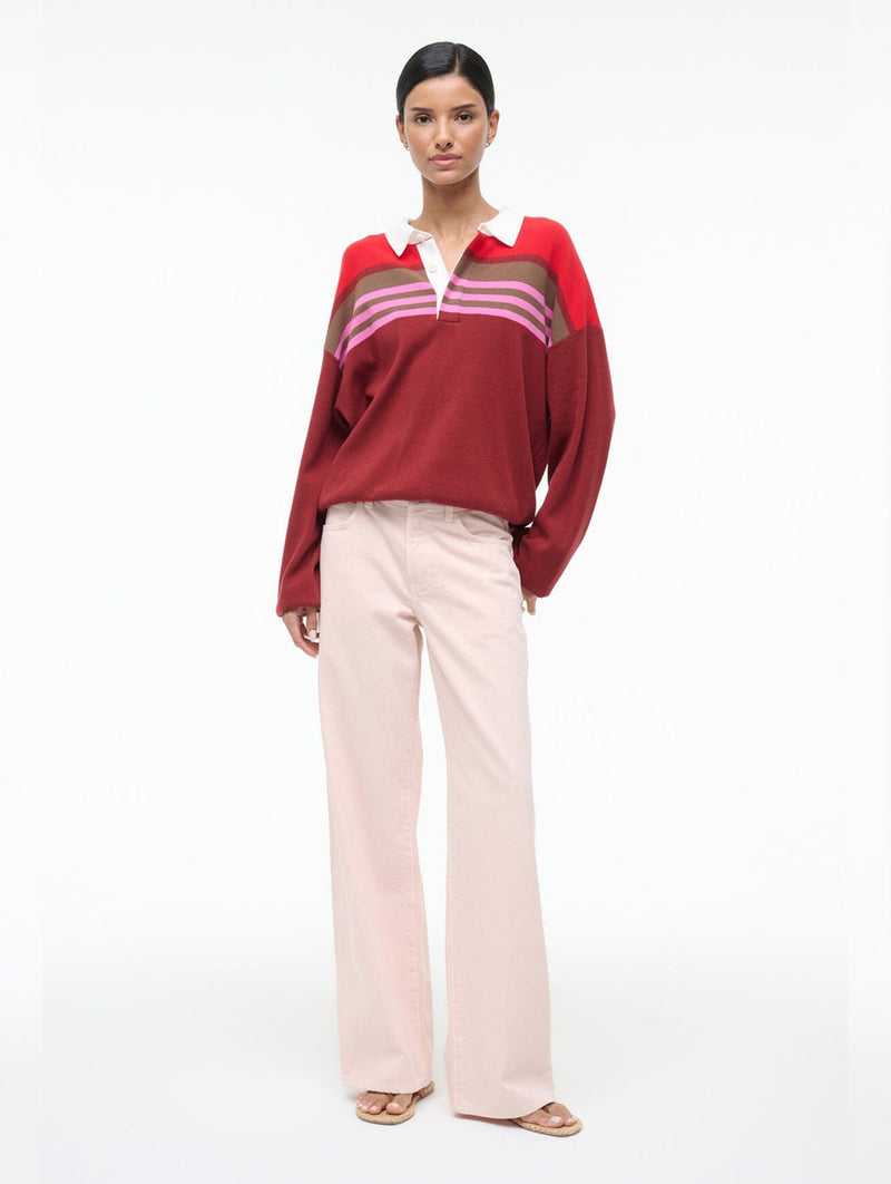 Sail Top Cardinal in Multi Stripe