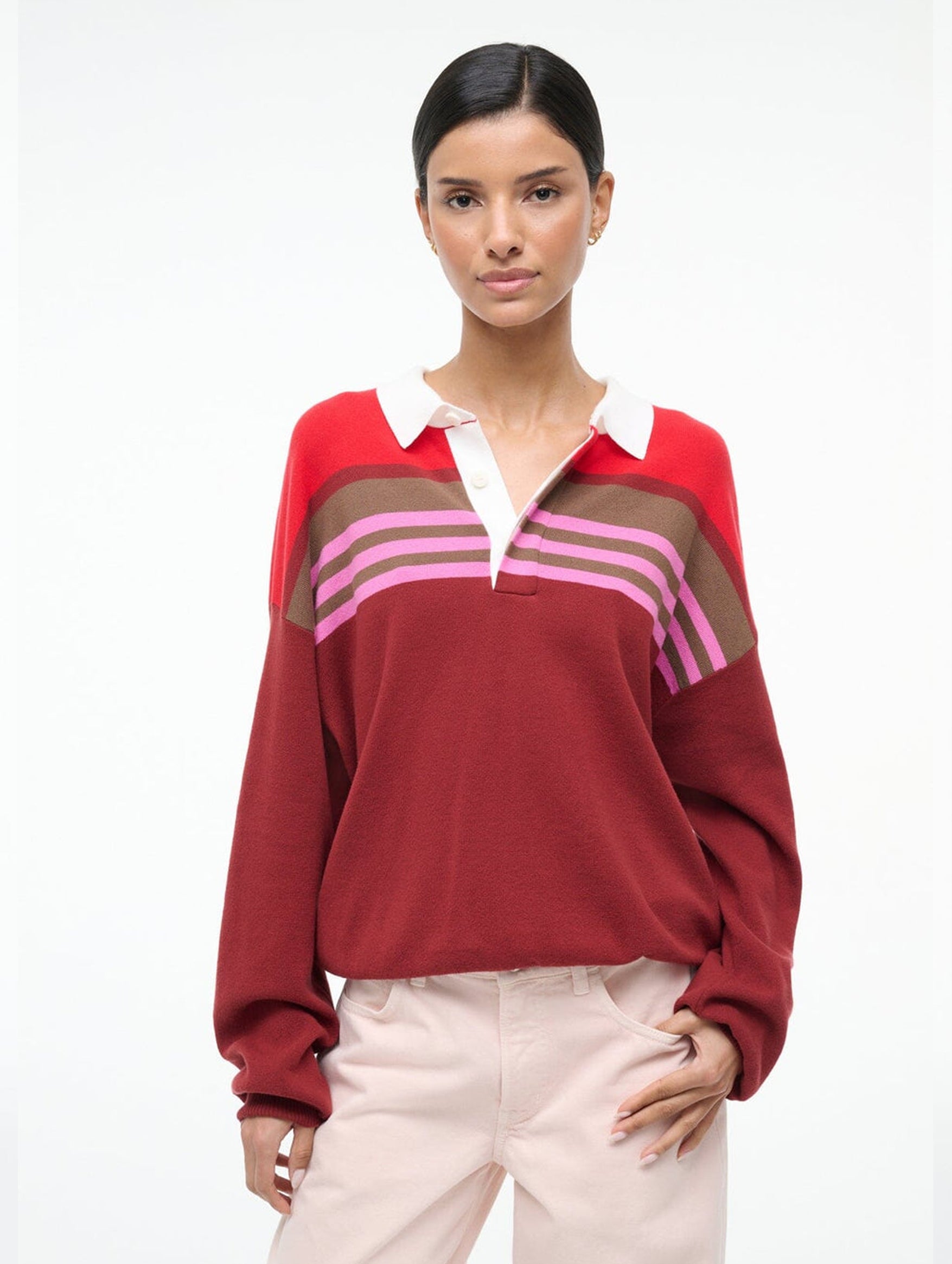 Sail Top Cardinal in Multi Stripe