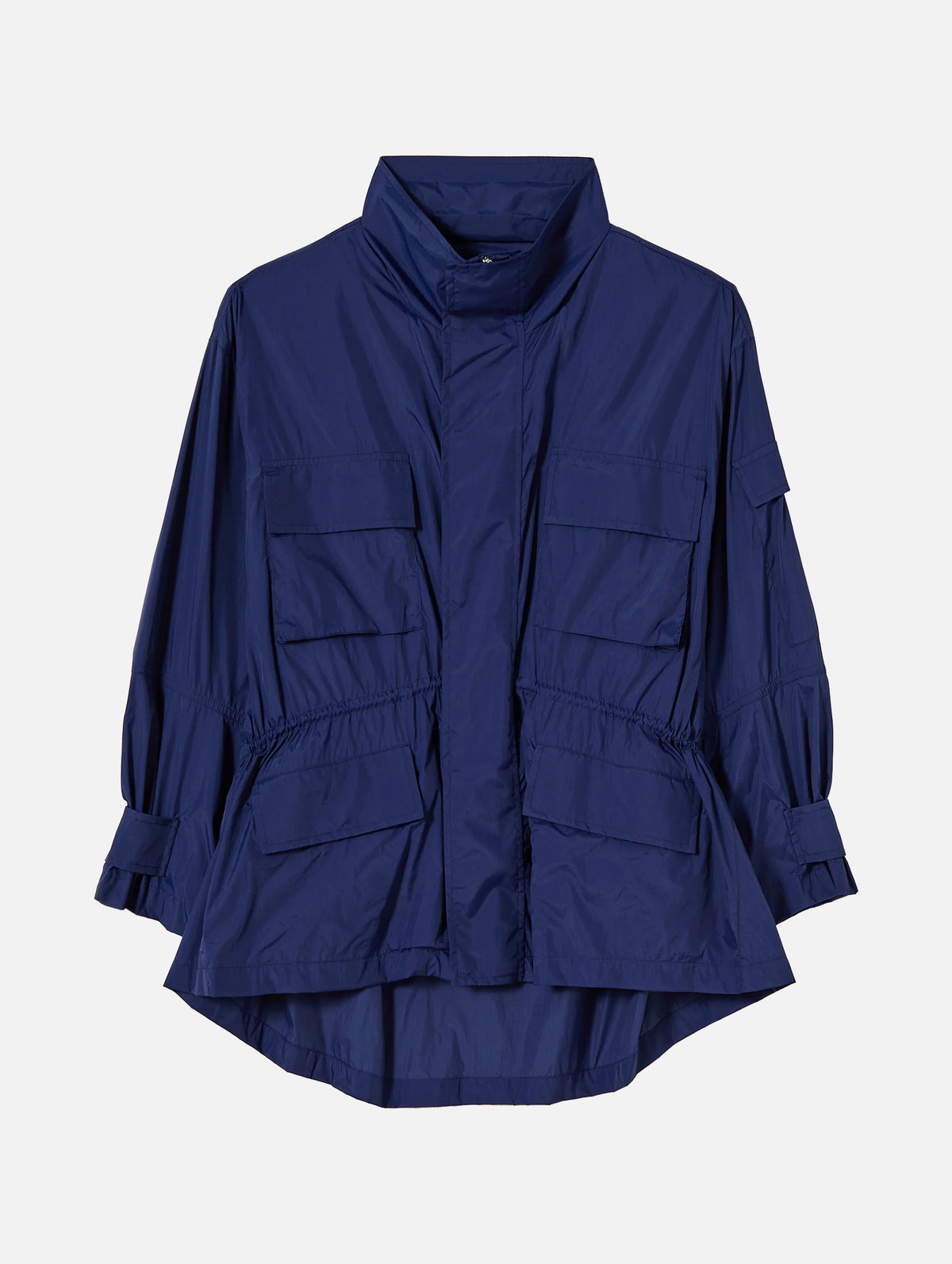 Nylon Cargo Jacket in Cobalt Blue