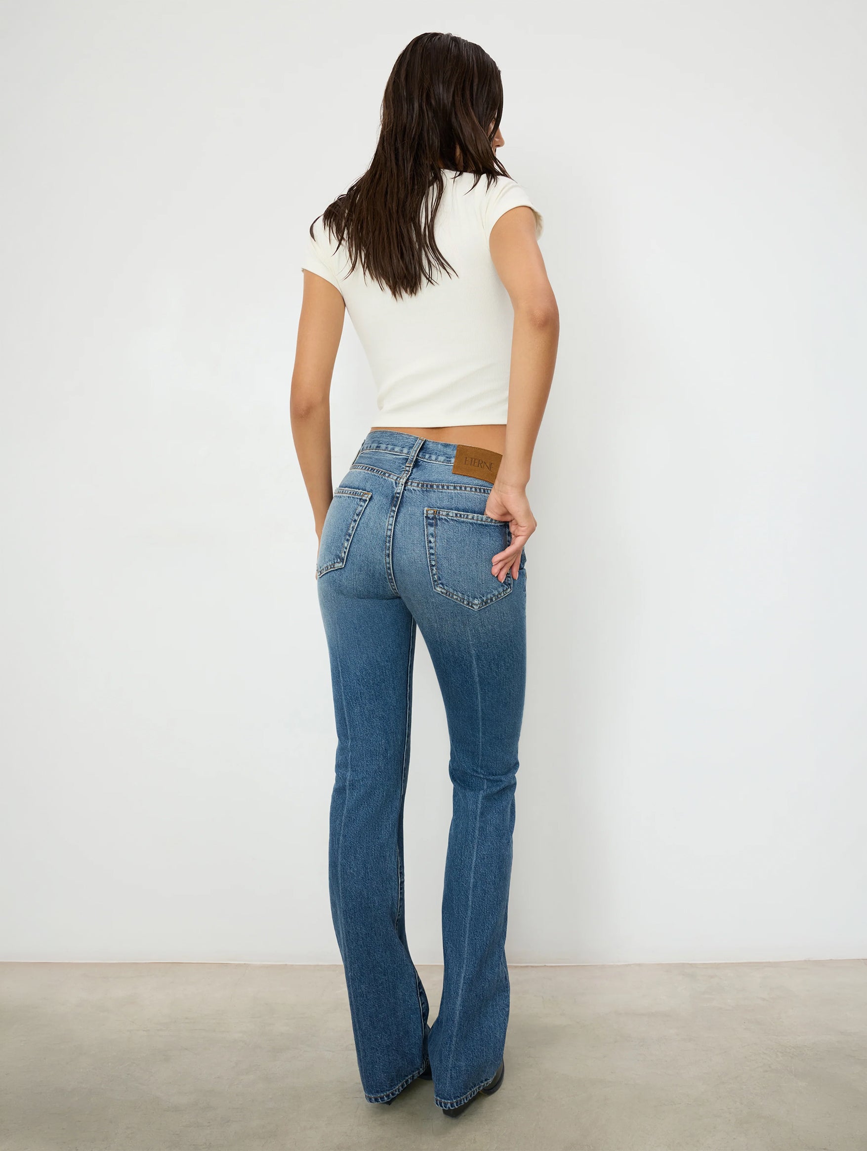 Cash Bootcut Jean in Medium Indigo
