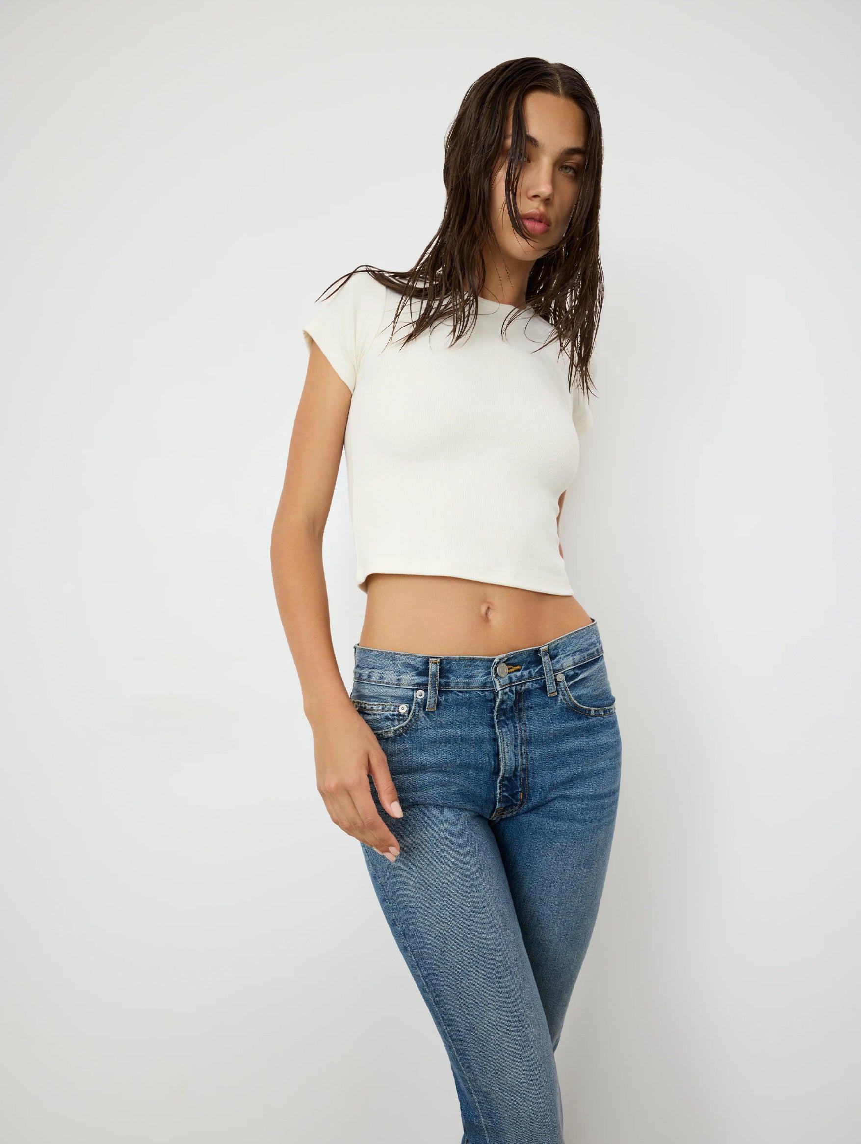 Cash Bootcut Jean in Medium Indigo