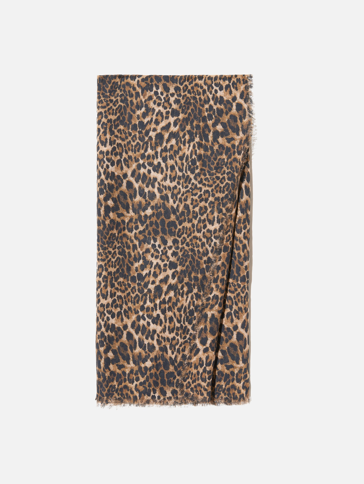 Cashmere Scarf in Vintage Leopard Print