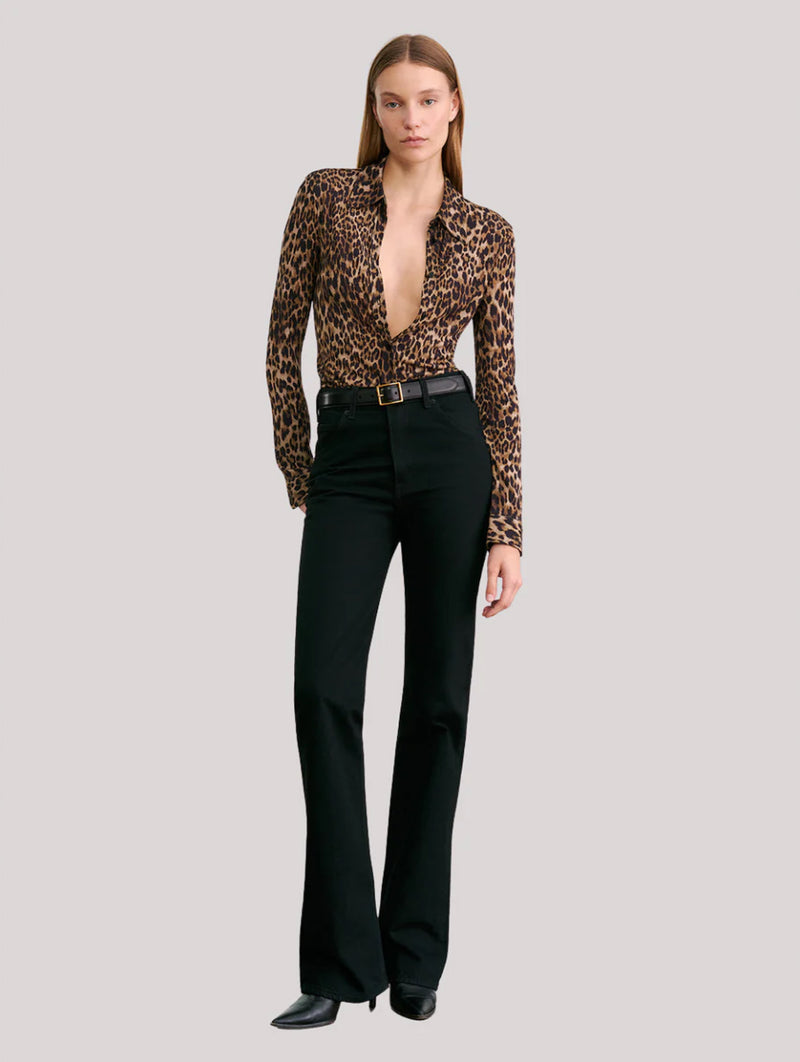 Celestine Shirt in Vintage Leopard Print