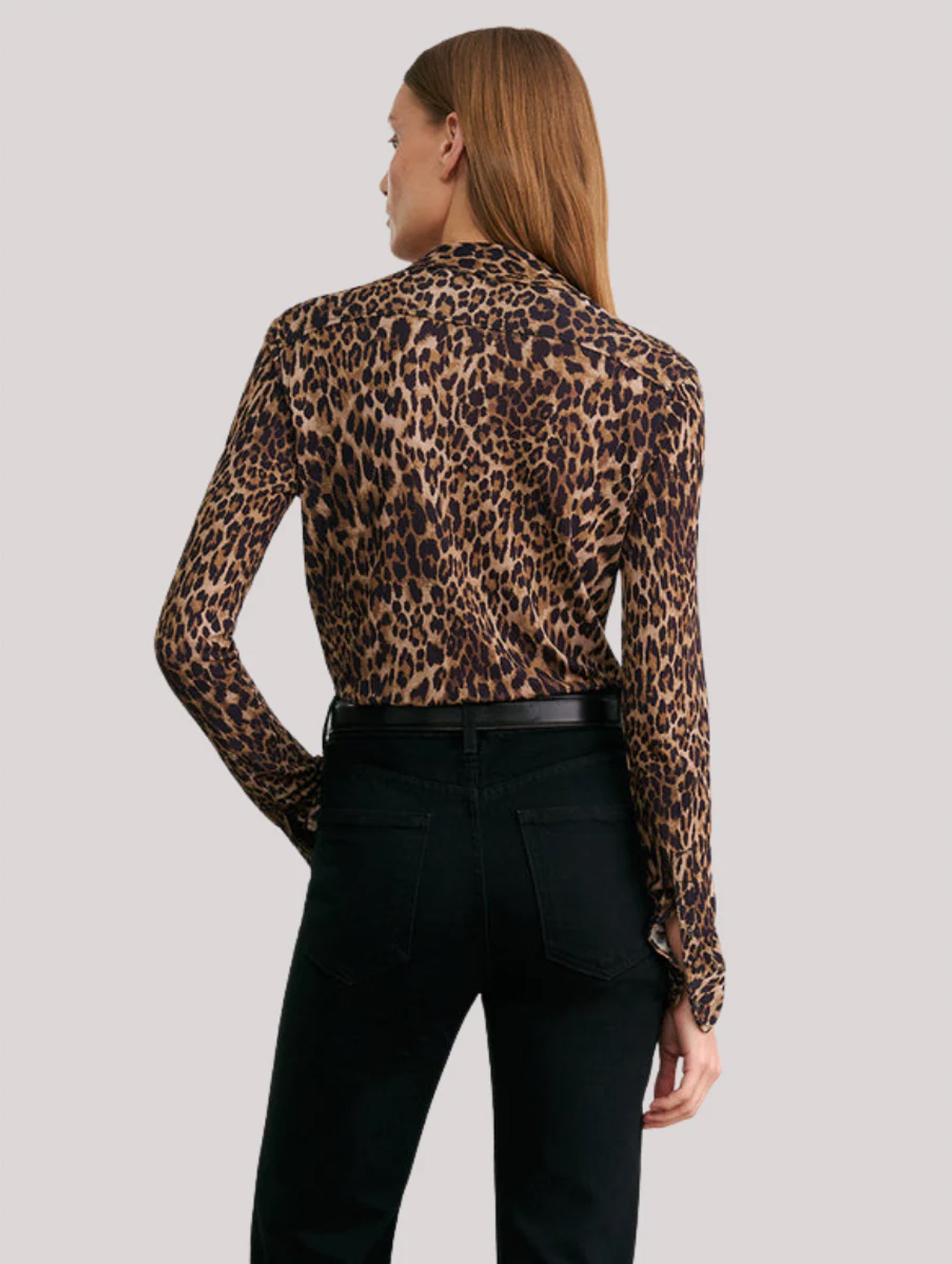 Celestine Shirt in Vintage Leopard Print