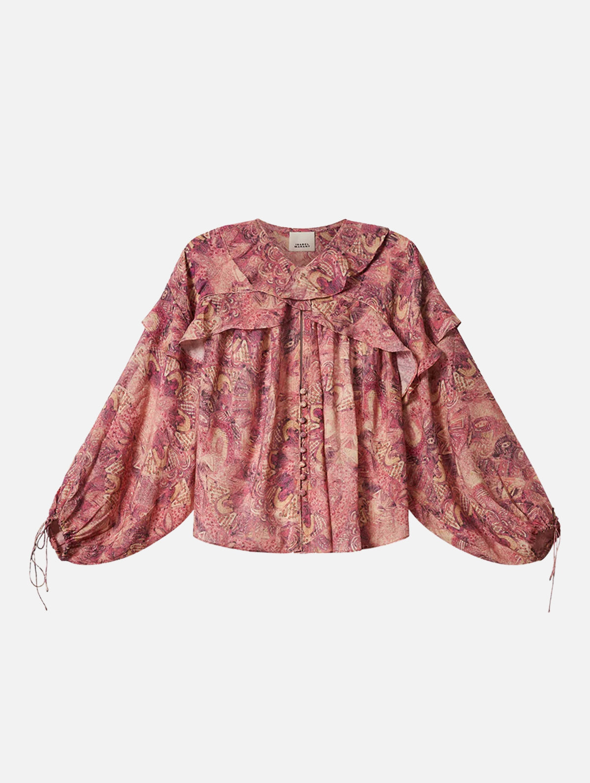 Charis Silk Blouse in Pink