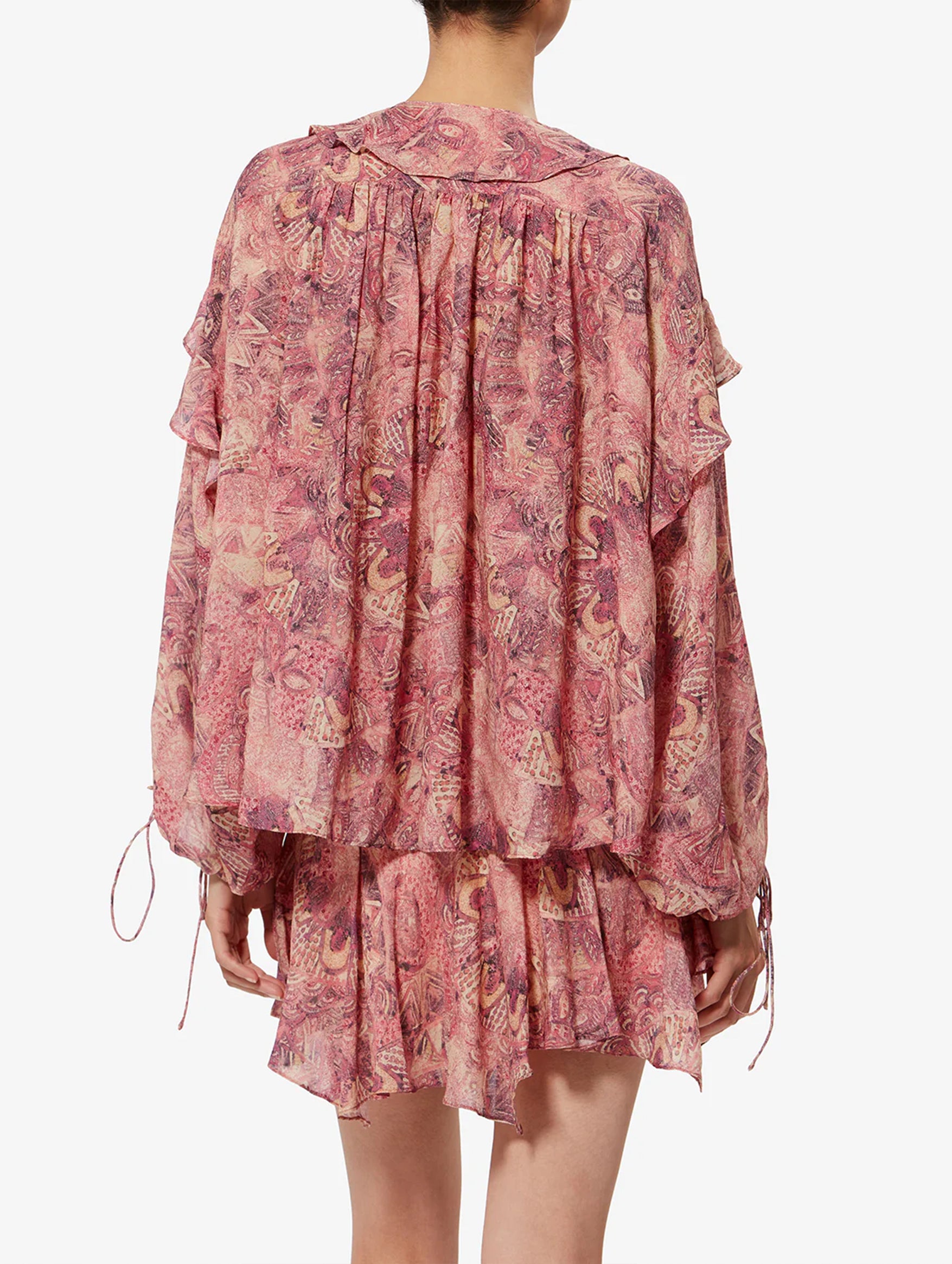 Charis Silk Blouse in Pink