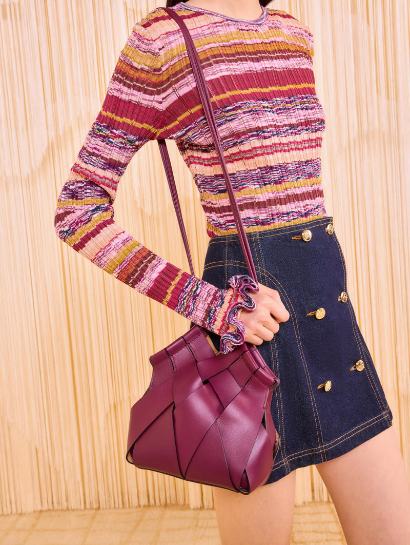 Charlotte Crossbody in Bordeaux