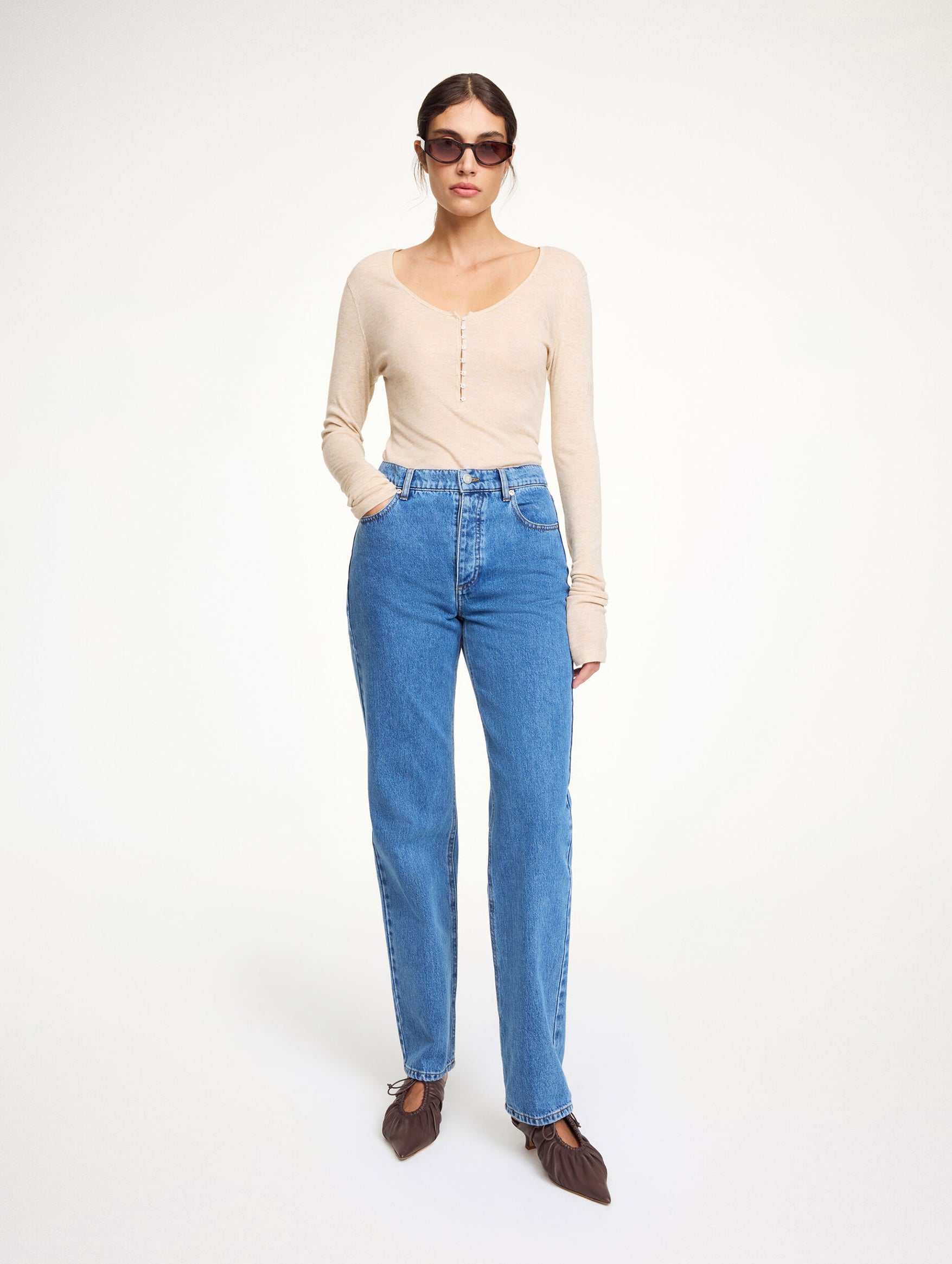 Chicago Jean in Mid Denim Blue