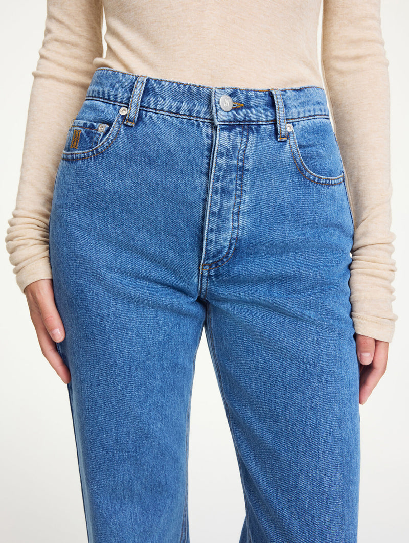 Chicago Jean in Mid Denim Blue