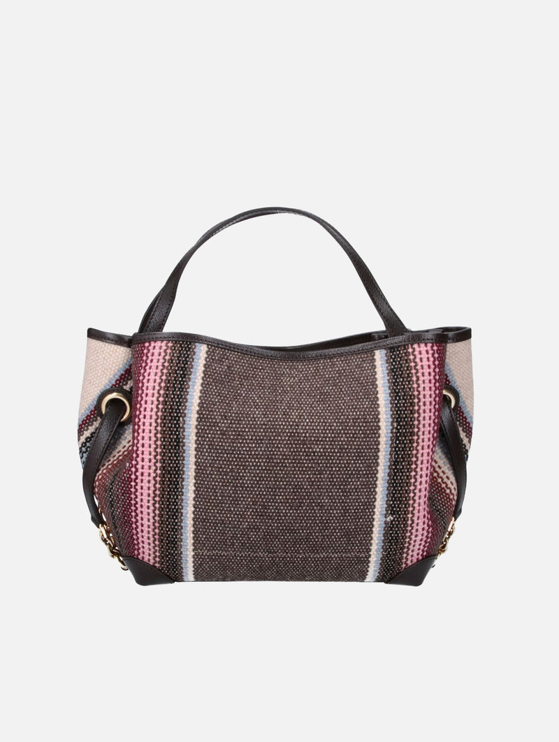 Small Chloé Clover Double Carry Bag in Kohl Brown