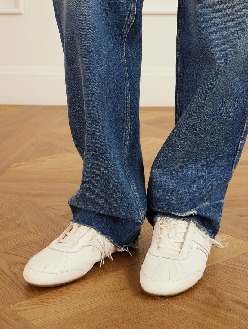 Chloé Kick Sneaker in Eggshell