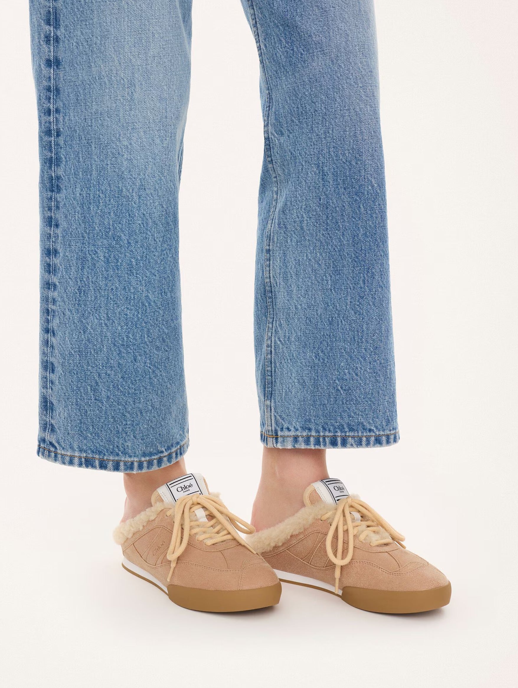 Chloé Kick Sneaker Mule in Authentic Brown
