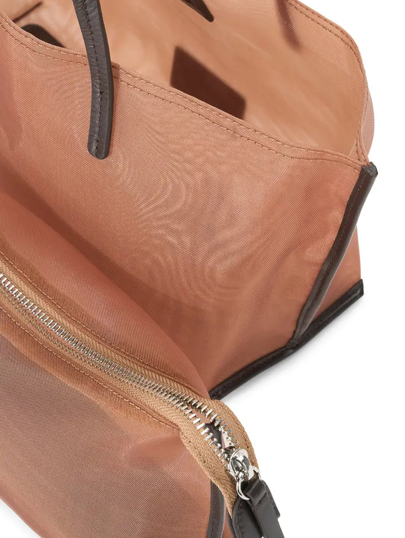 Christos Mini Mesh Tote in Camel