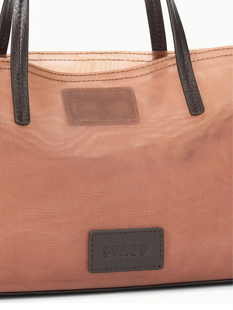 Christos Mini Mesh Tote in Camel