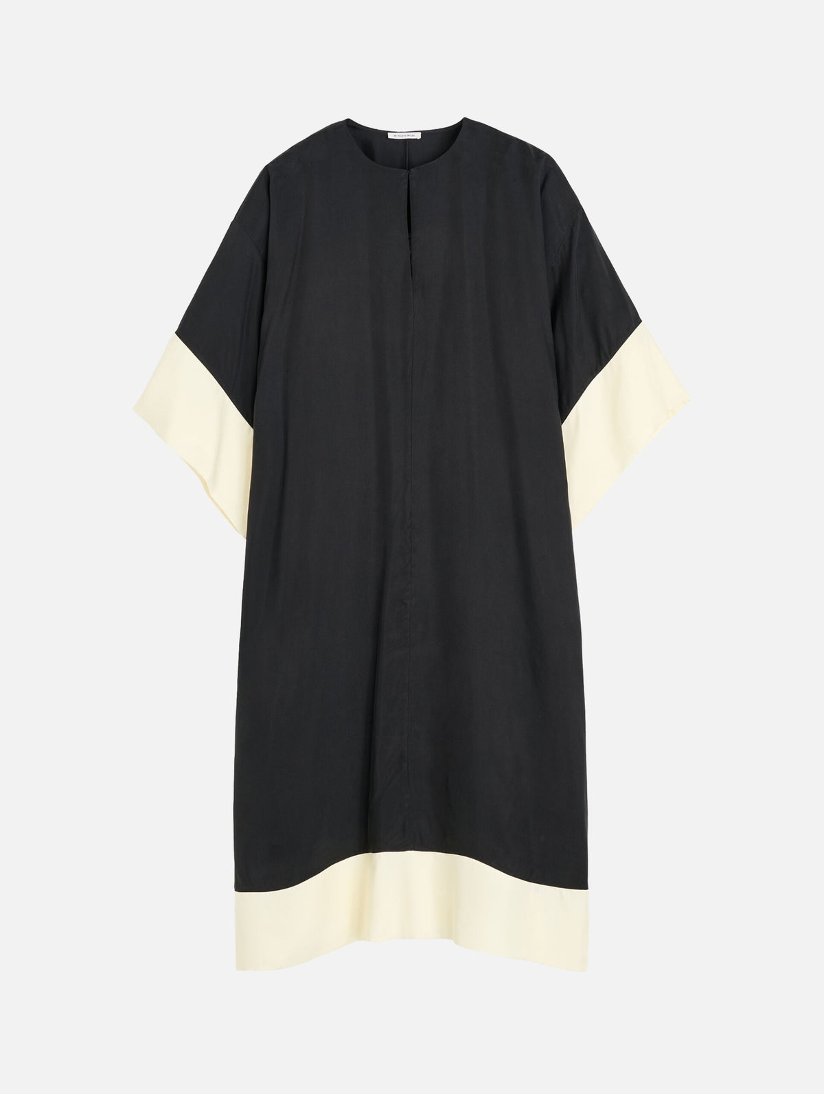 Cicine Maxi Dress in Black White Colour Block