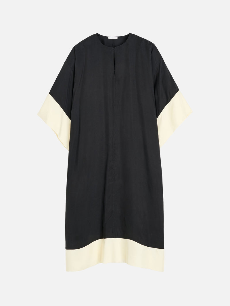 Cicine Maxi Dress in Black White Colour Block