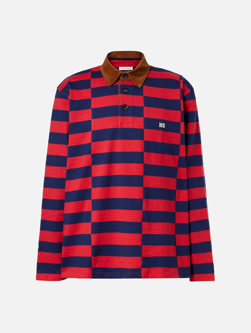 City Polo in Red and Navy
